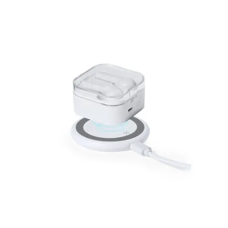 Chargeur sans fil Personnalisé - Joyce Matières : polyester Couleurs : bleu livraison express 24h 48h