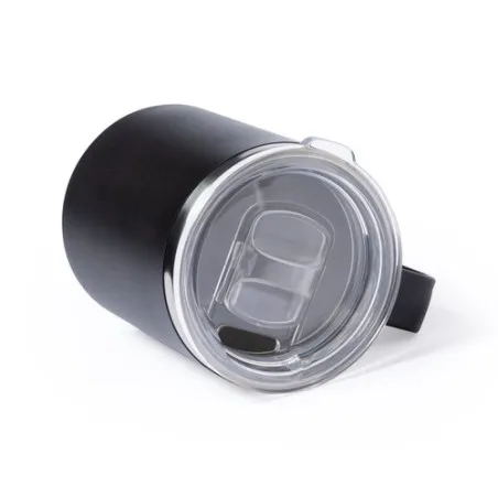 Tasse Isotherme Thermique Personnalisée Tikam Matières : bois Couleurs : noir cadeau client original