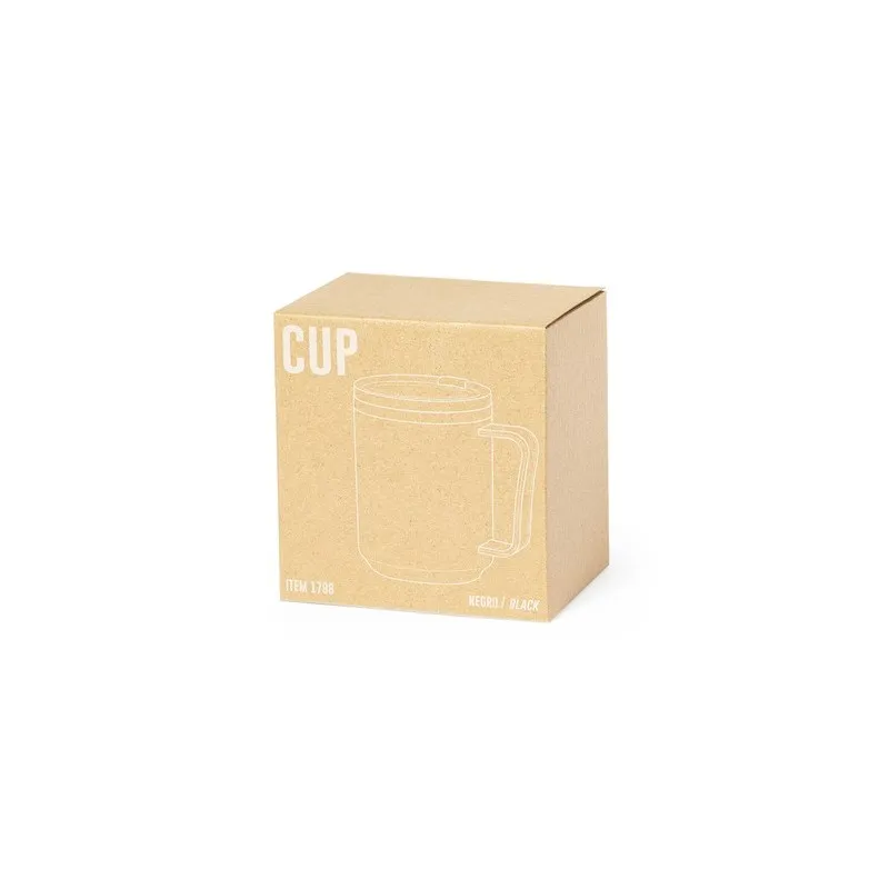 Tasse Isotherme Thermique Personnalisée Tikam Matières : bois Couleurs : noir accessoire événementiel unique