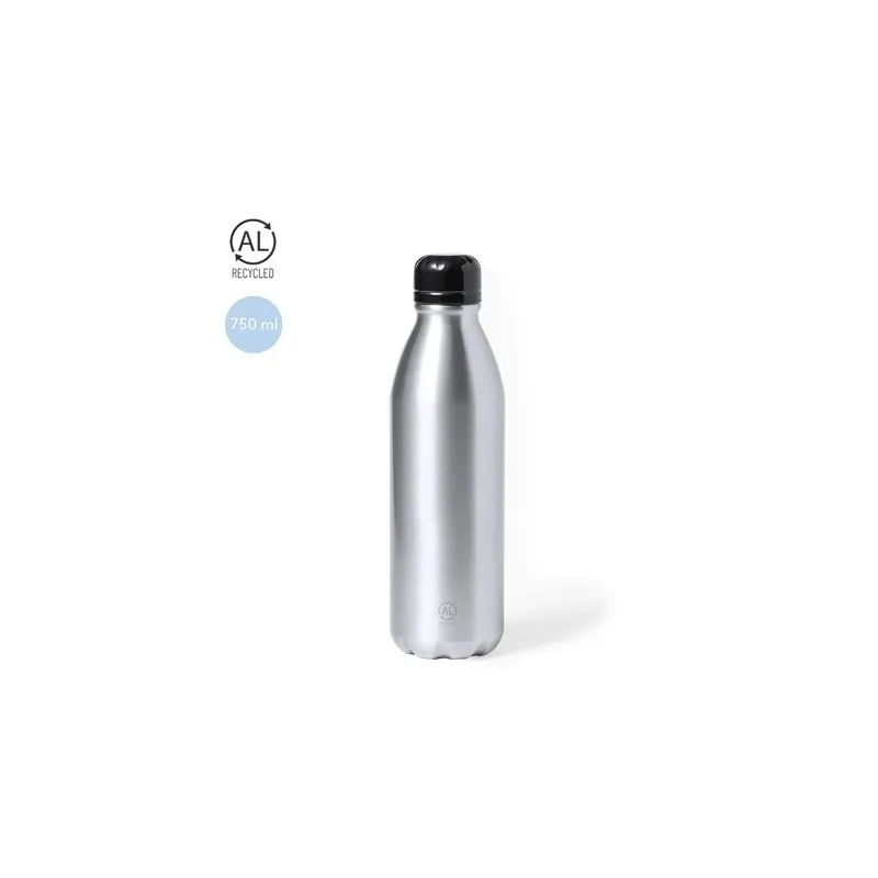 Bidon Écologique Personnalisable Kristum - Gourde Unique Matières : métal Couleurs : noir personnalisable avec votre logo