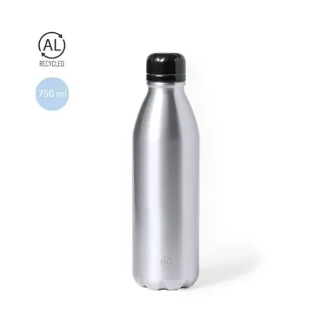 Bidon Écologique Personnalisable Kristum - Gourde Unique Matières : métal Couleurs : noir personnalisable avec votre logo