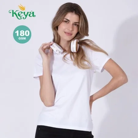 T-Shirt Blanc Femme Personnalisé 100% Coton WCS180 "Keya" Matières : verre Couleurs : translucide Contenance : 320 ml cadeau cli