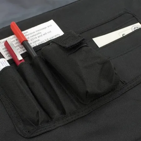 Sacoche d'Entreprise Pratique Personnalisée - Porte-Documents Verse Couleurs : noir objet promotionnel éco-responsable