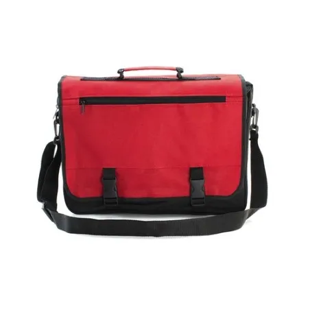 Sacoche d'Entreprise Pratique Personnalisée - Porte-Documents Verse Couleurs : rouge cadeau client original