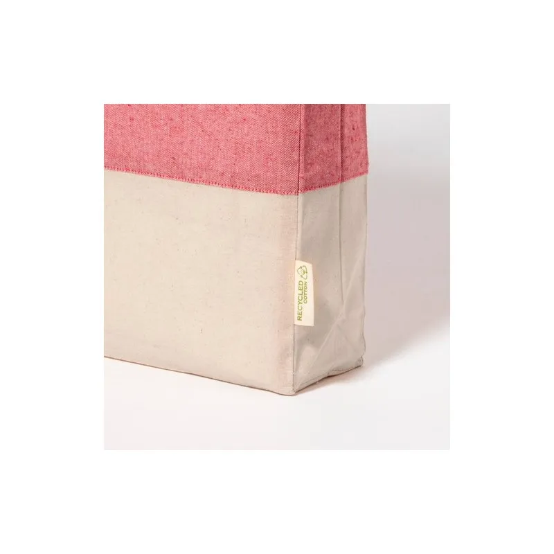 Sac Écologique en Coton Recyclé Publicitaire Kauna Matières : coton Taille textile : L Couleurs : rouge objet promotionnel éco-r