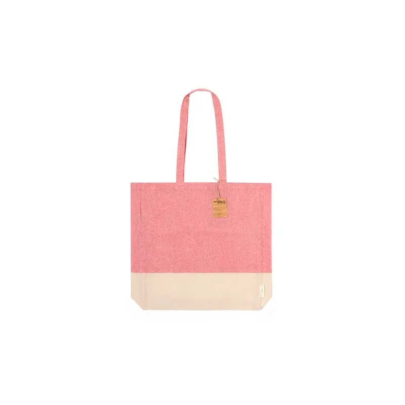 Sac Écologique en Coton Recyclé Publicitaire Kauna Matières : coton Taille textile : L Couleurs : rouge objet promo petit budget