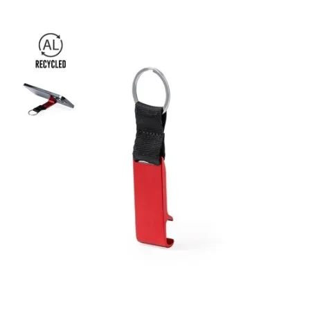 Porte-Clés Personnalisé en Aluminium Recyclé Support Fique Matières : coton Taille textile : XXL Couleurs : rouge livraison expr