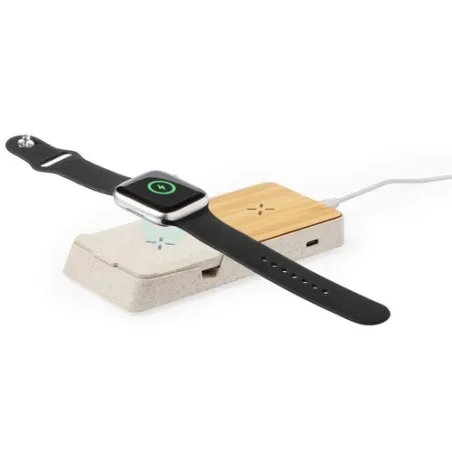 Chargeur Écologique et Pratique Sans Fil Personnalisé Barichen Matières : PU Couleurs : rouge goodies publicitaire événementiel