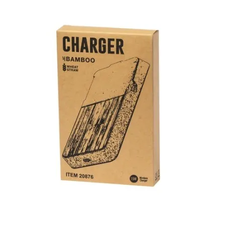 Chargeur Écologique et Pratique Sans Fil Personnalisé Barichen Matières : PU Couleurs : rouge cadeau collaborateur premium