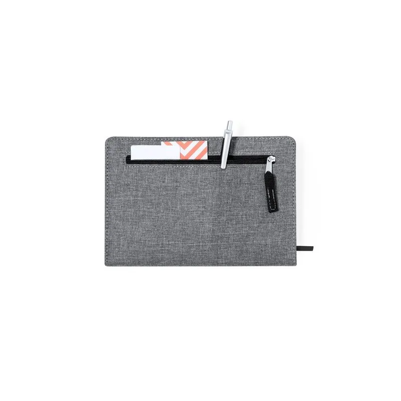 Bloc-notes personnalisé écologique en RPET - Cesful Couleurs : noir Matières : polypropylène (PP) recyclé goodies publicitaire é