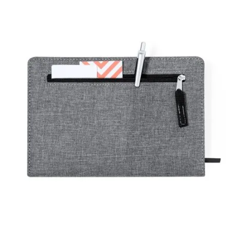 Bloc-notes personnalisé écologique en RPET - Cesful Couleurs : noir Matières : polypropylène (PP) recyclé goodies publicitaire é