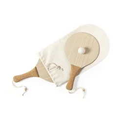 Raquette de Plage Personnalisée Écologique Bubbak | Cadeau d'Entreprise Matières : coton Taille textile : XXL Couleurs : bleu ma 2