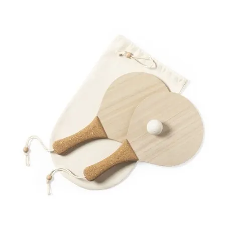 Raquette de Plage Personnalisée Écologique Bubbak | Cadeau d'Entreprise Matières : coton Taille textile : XXL Couleurs : bleu ma