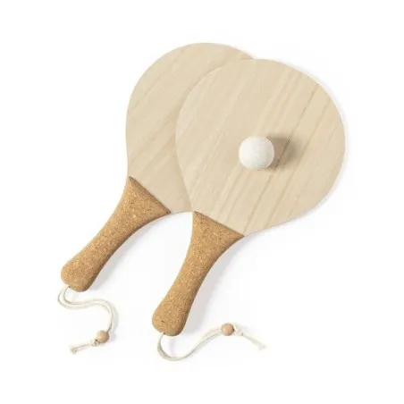 Raquette de Plage Personnalisée Écologique Bubbak | Cadeau d'Entreprise Matières : coton Taille textile : XXL Couleurs : bleu ma