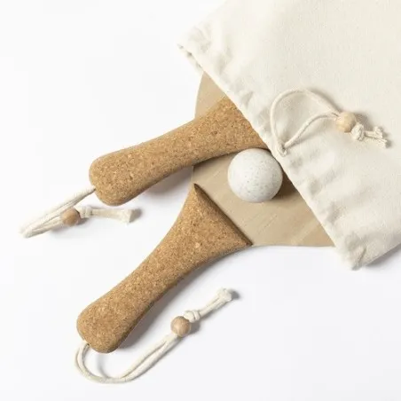 Raquette de Plage Personnalisée Écologique Bubbak | Cadeau d'Entreprise Matières : coton Taille textile : XXL Couleurs : bleu ma