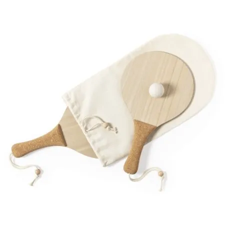 Raquette de Plage Personnalisée Écologique Bubbak | Cadeau d'Entreprise Matières : coton Taille textile : XXL Couleurs : bleu ma