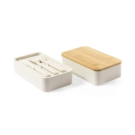 Boîte à déjeuner personnalisée Gamelle Bawar pas cher Matières : coton Taille textile : S Couleurs : jaune cadeau collaborateur 