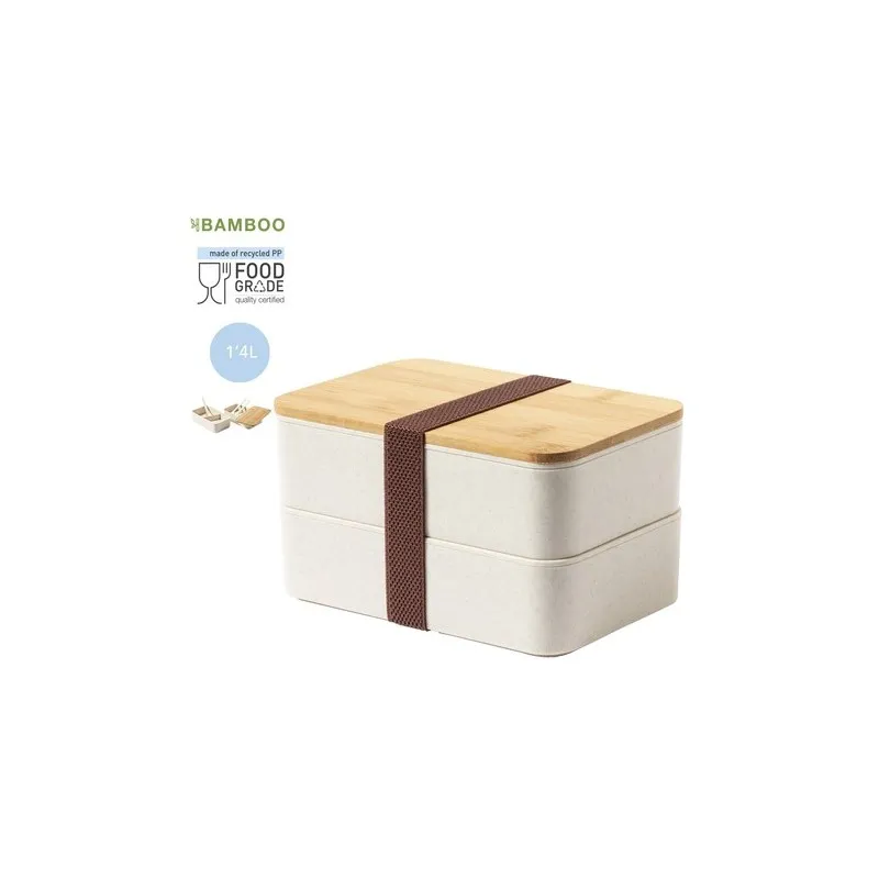 Boîte à déjeuner personnalisée Gamelle Bawar pas cher Matières : coton Taille textile : XL Couleurs : noir cadeau entreprise pas