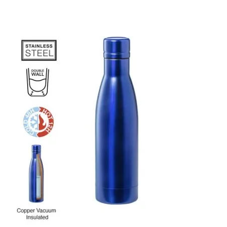 Bidon Isotherme Thermique Personnalisé Kungel pas cher Matières : coton Taille textile : M Couleurs : bleu objet promo petit bud