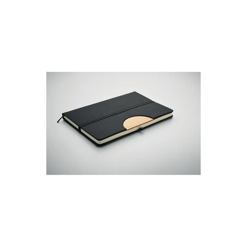 Carnet A5 Écologique et Personnalisé 80 pages lignées RPET BLAMA Matières : coton recyclé Taille textile : S Couleurs : bleu mar