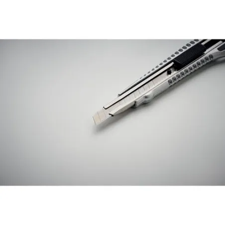 Cutter rétractable en aluminium pratique personnalisé - TRACTA Matières : coton Taille textile : XXL Couleurs : bleu atoll impre