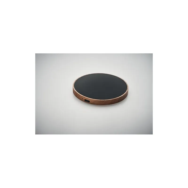 Chargeur sans fil écologique 15W en acacia - ACAWAI Matières : coton Taille textile : S Couleurs : bordeaux impression haute déf