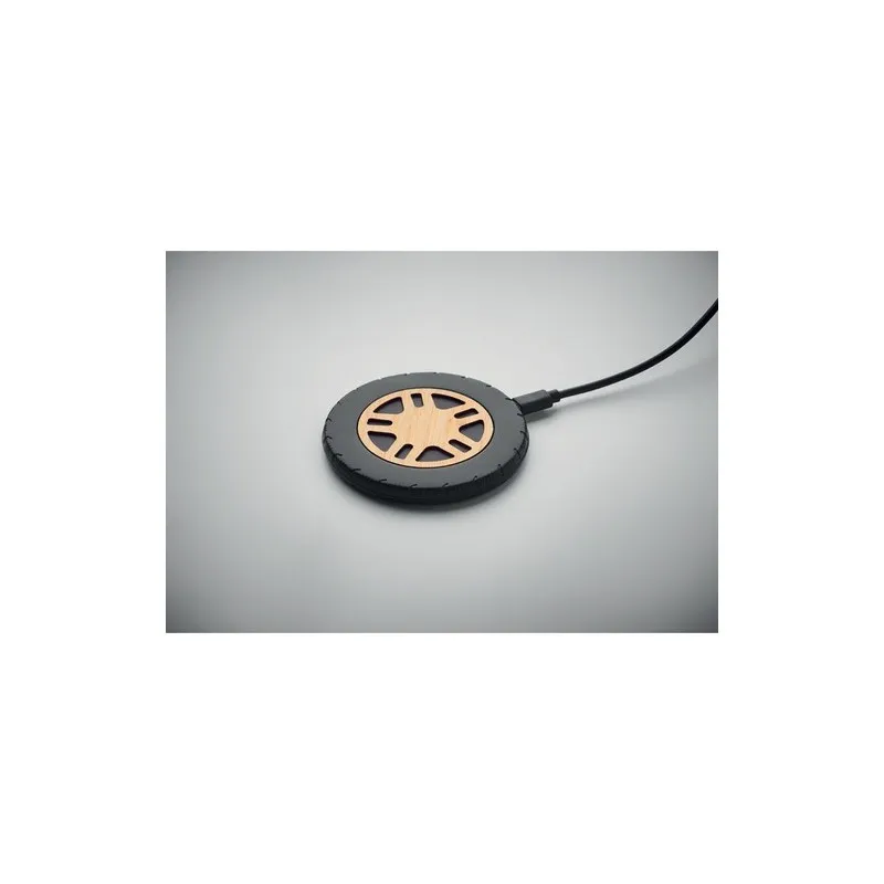 Chargeur sans fil Écologique 15W MATICLESS Matières : coton Taille textile : L Couleurs : vert bouteille impression haute défini