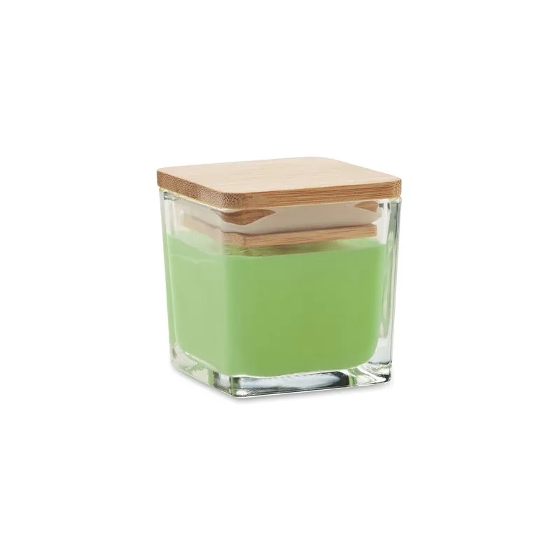 Bougie parfumée carrée 50gr personnalisée idéale pour décorer PILA Matières : coton Taille textile : L Couleurs : gris chiné