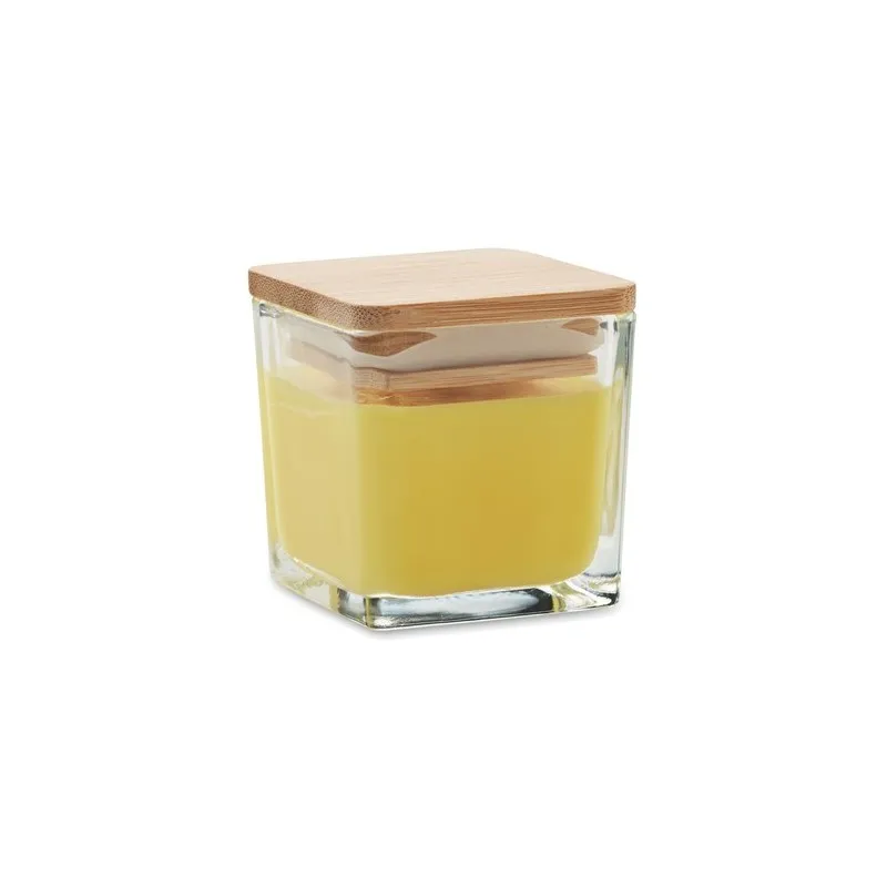 Bougie parfumée carrée 50gr personnalisée idéale pour décorer PILA Matières : coton Taille textile : S Couleurs : gris chiné cad