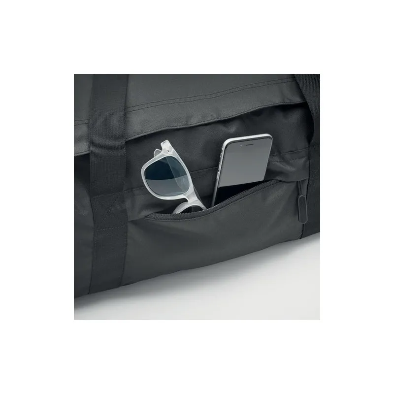 Grand sac de sport écologique en RPET 300D | VALLEY DUFFLE Matières : coton Taille textile : XS Couleurs : rouge impression haut