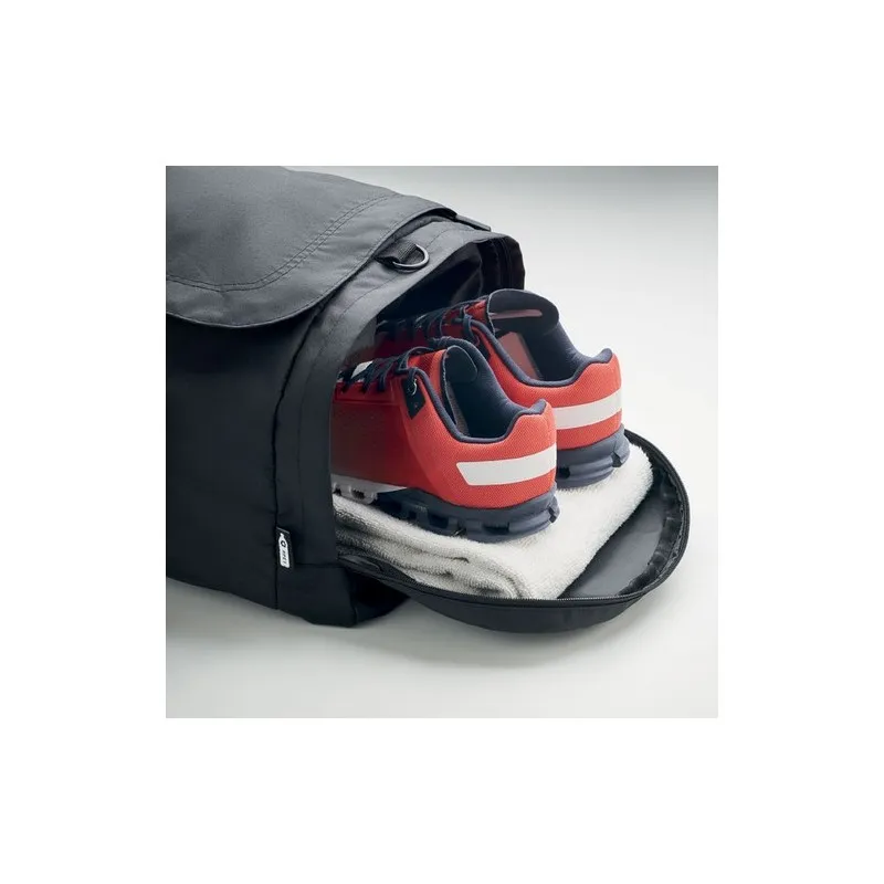 Grand sac de sport écologique en RPET 300D | VALLEY DUFFLE Matières : coton Taille textile : XS Couleurs : rouge livraison expre