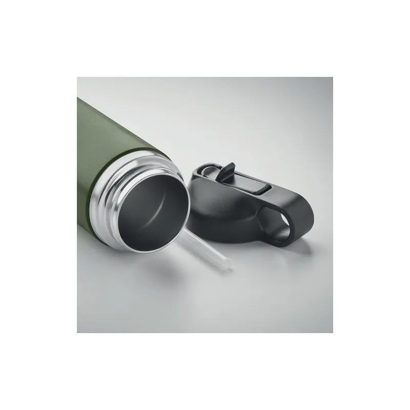 Bouteille à double paroi Écologique et Personnalisée 500 ml IVALO Couleurs : blanc Matières : acier inoxydable recyclé objet pro