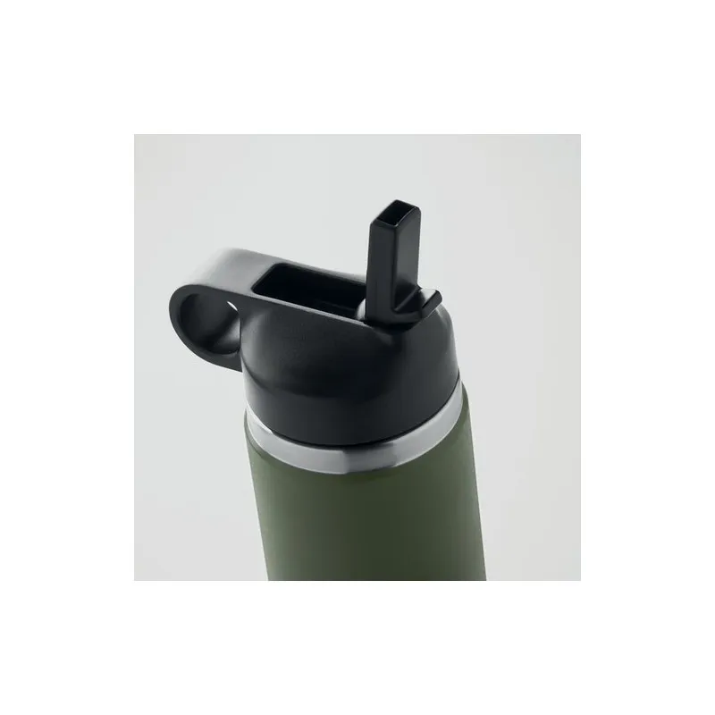 Bouteille à double paroi Écologique et Personnalisée 500 ml IVALO Couleurs : blanc Matières : acier inoxydable recyclé personnal