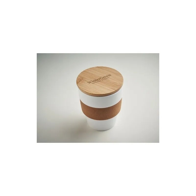 Gobelet Réutilisable Écologique en PP 300 ml - GALAO Matières : polypropylène (PP) Couleurs : blanc impression haute définition