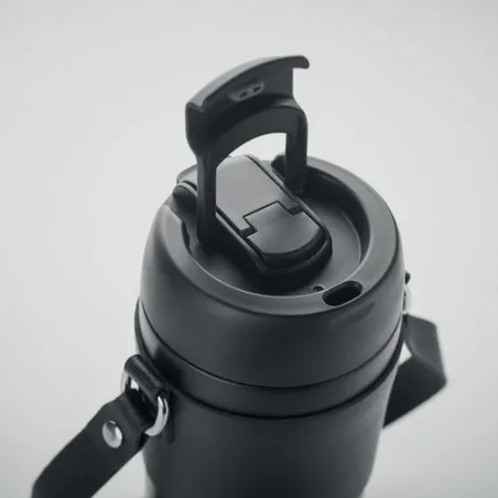 Gobelet Double Paroi Écologique 700 ml Personnalisé AIRA Matières : PET recyclé Couleurs : bleu clair transparent goodies public