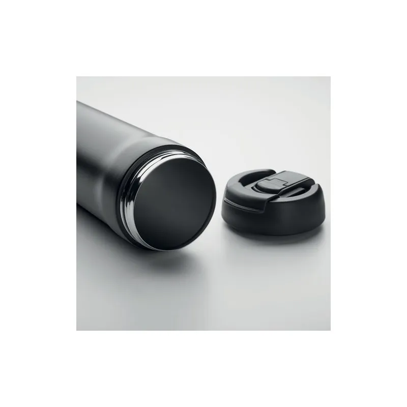 Gobelet Double Paroi Écologique 700 ml Personnalisé AIRA Matières : PET recyclé Couleurs : bleu clair transparent impression hau