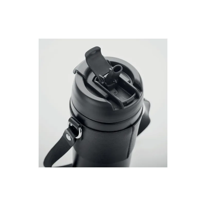 Gobelet Double Paroi Écologique 700 ml Personnalisé AIRA Matières : PET recyclé Couleurs : bleu clair transparent livraison expr