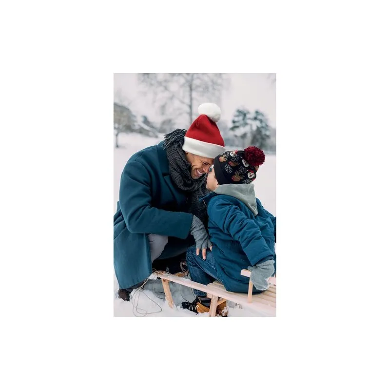 Bonnet à pompon tricoté personnalisé - SHIMAS HAT Couleurs : vert foncé Matières : acier inoxydable recyclé accessoire événement