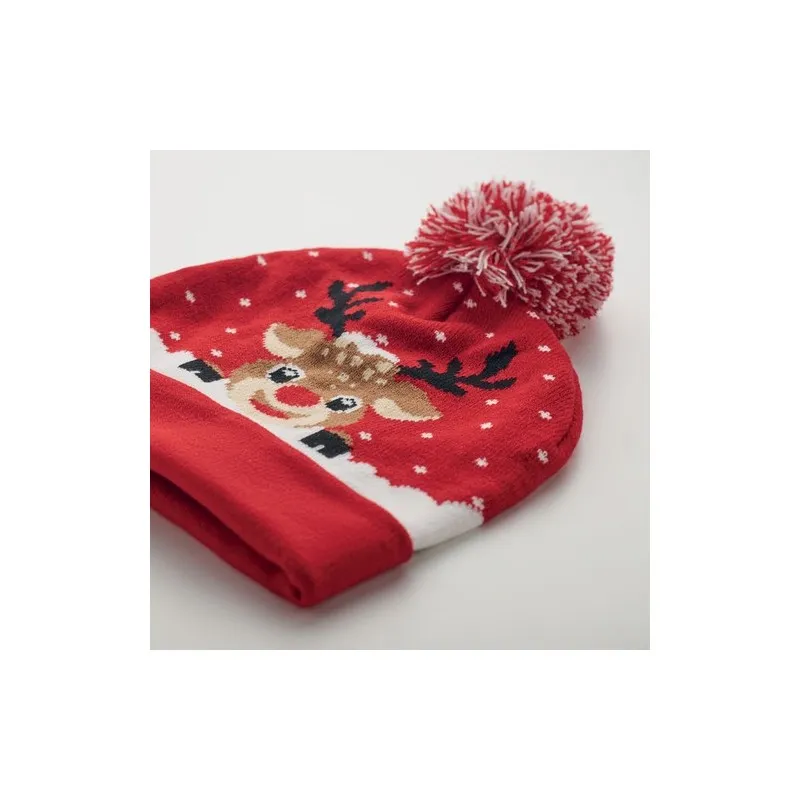 Bonnet à pompon tricoté personnalisé - SHIMAS HAT Couleurs : noir Matières : acier inoxydable recyclé impression logo haute qual