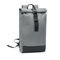 Sac enroulable réfléchissant écologique personnalisé BRIGHT ROLLPACK Matières : ABS recyclé Couleurs : noir