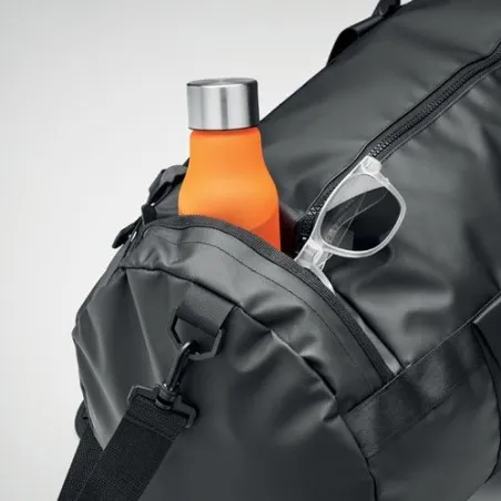 Sac de sport Écologique Tarpaulin 50C Personnalisé JAYA DUFFLE Matières : bois Couleurs : bois objet promotionnel éco-responsabl