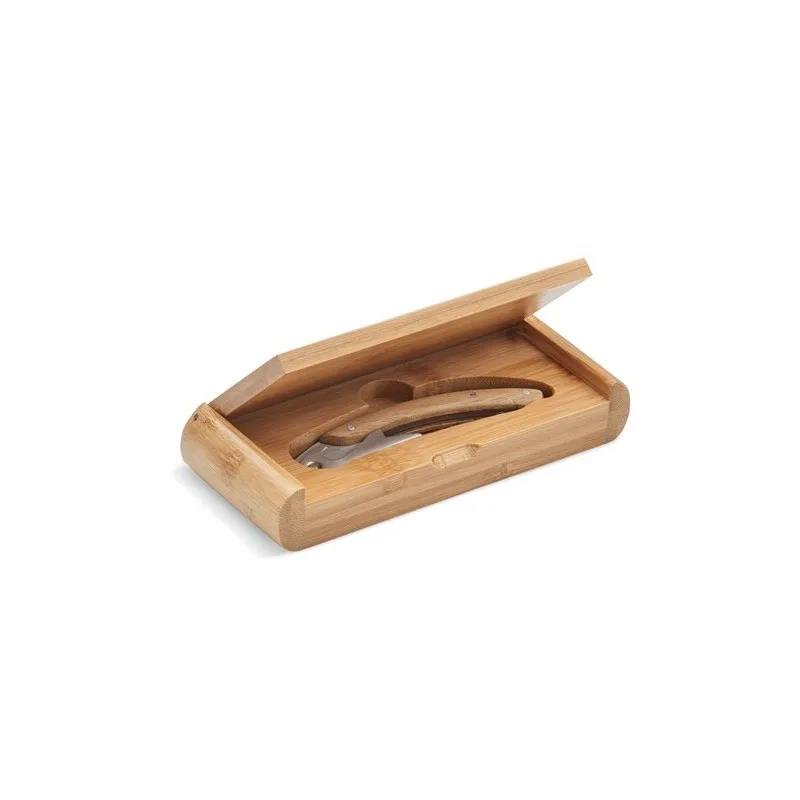 Limonadier Écologique en Bambou Personnalisé - Accessoire Vin Unique SONO Couleurs : blanc Matières : acier inoxydable recyclé