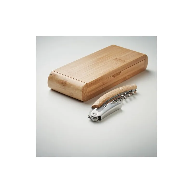 Limonadier Écologique en Bambou Personnalisé - Accessoire Vin Unique SONO Couleurs : blanc Matières : acier inoxydable recyclé g