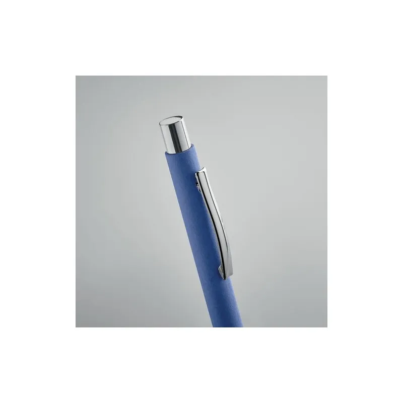 Stylo à bille écologique en papier recyclé personnalisé - OLYMPIA Matières : acrylique Couleurs : bleu goodies publicitaire dura