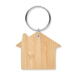 Porte-clés en bambou personnalisé - HOUSEBOO Matières : bois Couleurs : bois 2