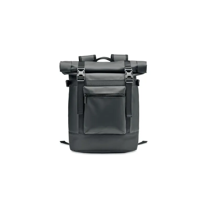 Sac enroulable personnalisé en Tarpaulin 50C - JAYA BAG Matières : PVC Couleurs : noir personnalisable avec votre logo
