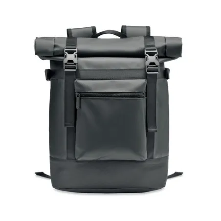 Sac enroulable personnalisé en Tarpaulin 50C - JAYA BAG Matières : PVC Couleurs : noir personnalisable avec votre logo