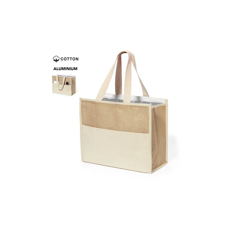 Sac isotherme personnalisé écologique Glacière Presli Matières : céramique Couleurs : blanc