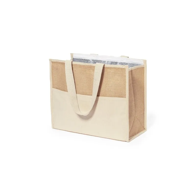 Sac isotherme personnalisé écologique Glacière Presli Matières : céramique Couleurs : blanc personnalisable avec votre logo