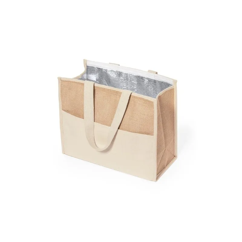 Sac isotherme personnalisé écologique Glacière Presli Matières : céramique Couleurs : blanc marquage laser ultra précis